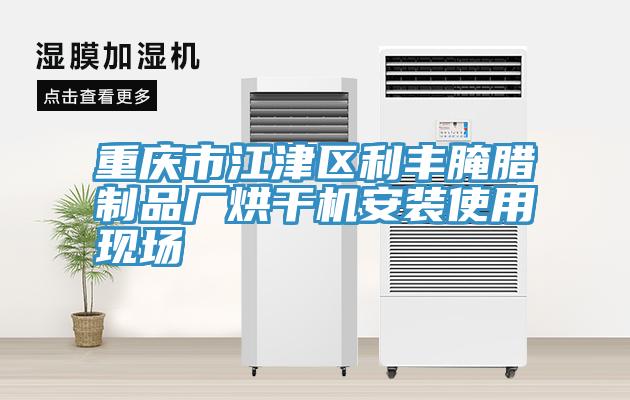 重慶市江津區利豐腌臘制品廠烘干機安裝使用現場