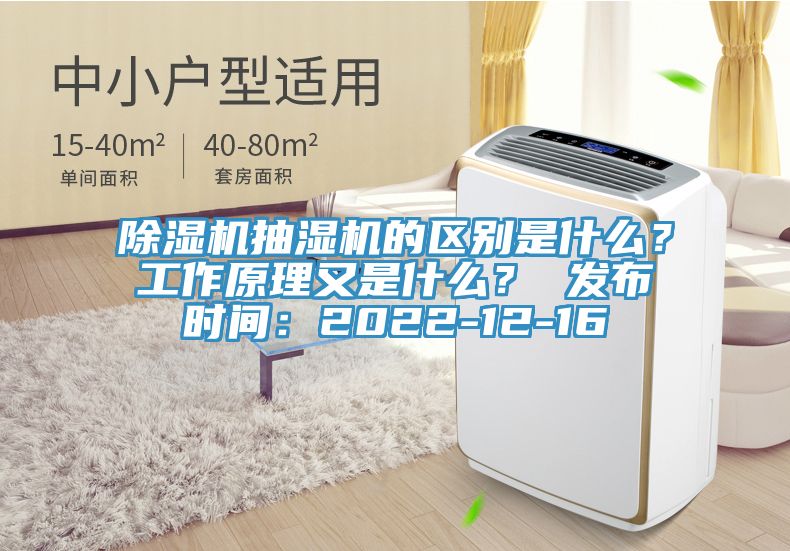 除濕機抽濕機的區別是什么？工作原理又是什么？ 發布時間：2022-12-16