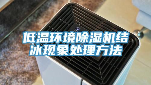 低溫環境除濕機結冰現象處理方法